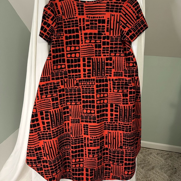 LuLaRoe Red and Black Geometric womens Dress size xxs - Picture 4 of 6